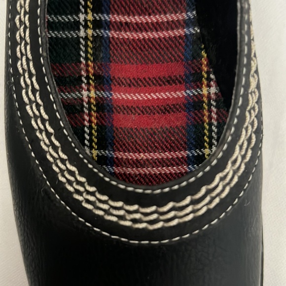 Ellemenno | Size 3 Girls (US) Plaid and Black Mary Janes - Picture 4 of 13